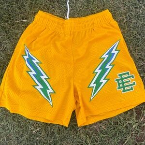 “Eric Emanuel” Bolt Mesh Athletic Shorts